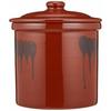 Yamakiikai Pickling Container, Brown, 5.4L, No. 3 Cut-off Jar with Lid, H10