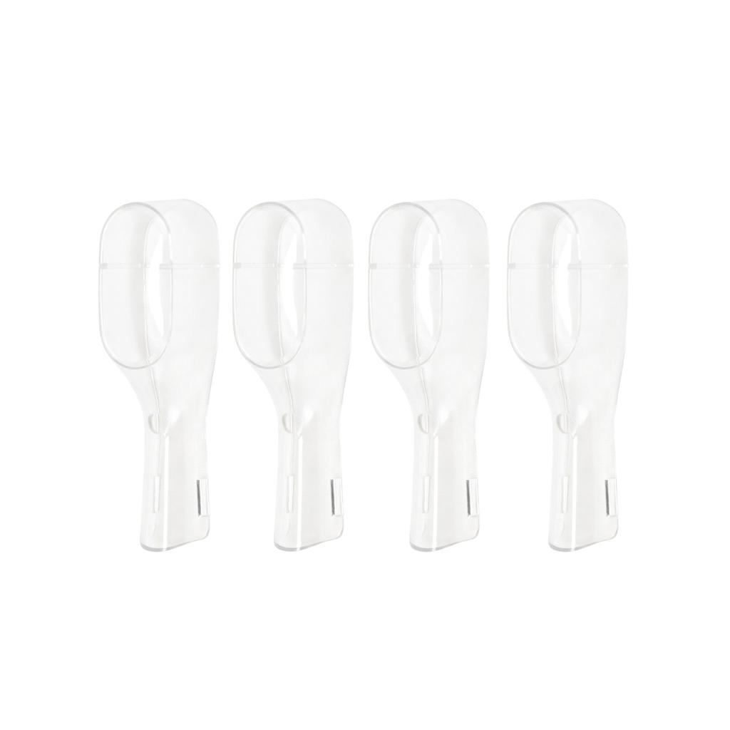 4 Pcs/Pack Toothbrush Head Protective Cover For Oral B Double Clean Electric Toothbrush Dustproof Protective Cap Travel Supplies