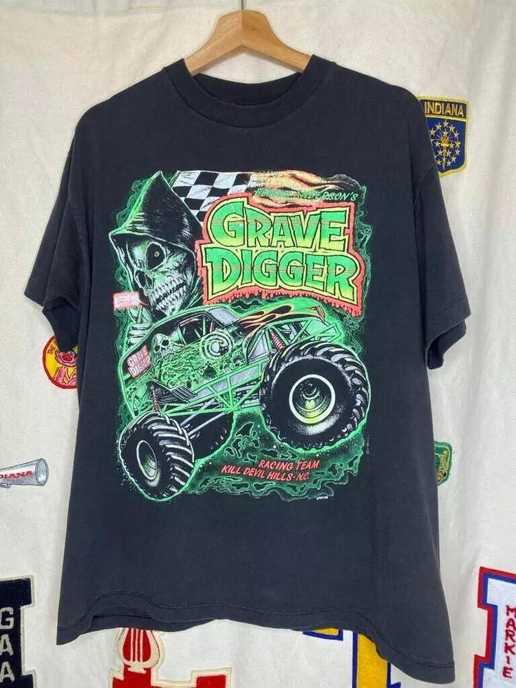 Remake Dennis Andersons Grave Digger Monster Truck Black  S-5XL Unisex T-Shirt XXL