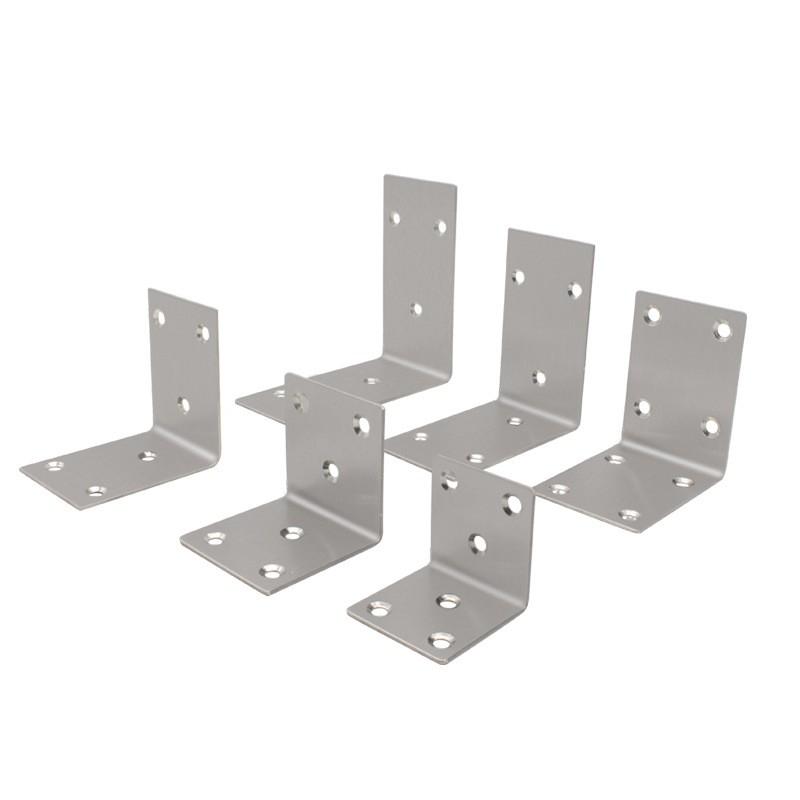 Stainless Steel 90 Degree Corner Bracket Furniture Assembly Table Chair Cabinet Shelf Fixing Hardware
