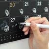 Calendar 2024 Wall Wall Black NK8942 Shin-Nippon Calendar, "Sky" Calendar,
