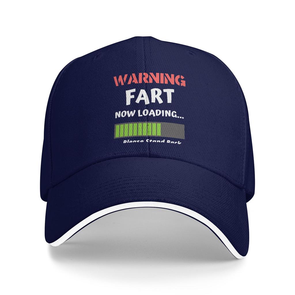 Warning Fart Now Loading Baseball Cap  y2k Cute Female Male Hip Hop Hats Adjustable Design Hunting Camping Snapback Cap Gift