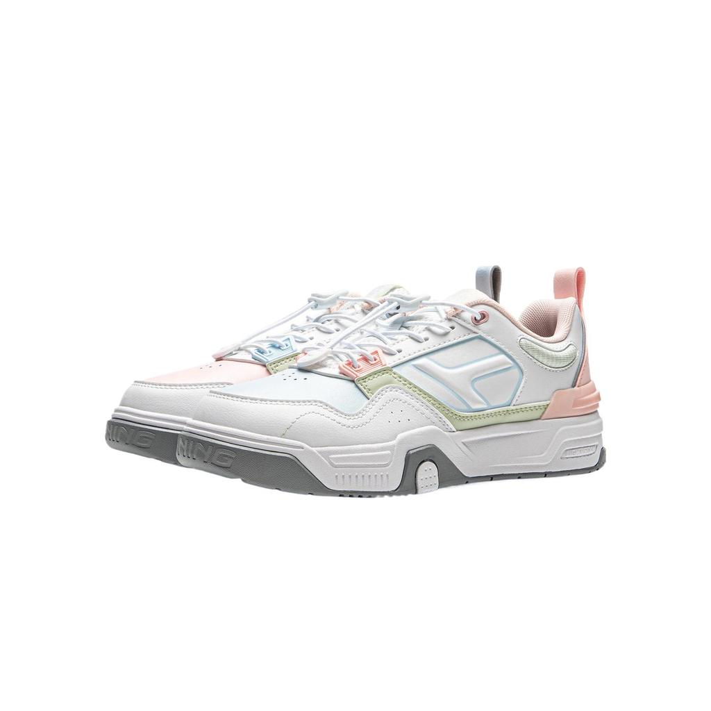 Li Ning Kids Skate 80s Sports Lifestyle Synthetic Leather Lightweight Comfortable Simple Non-Slip Low-Top Casual Shoes Kids Casual Shoes YKCU124-14