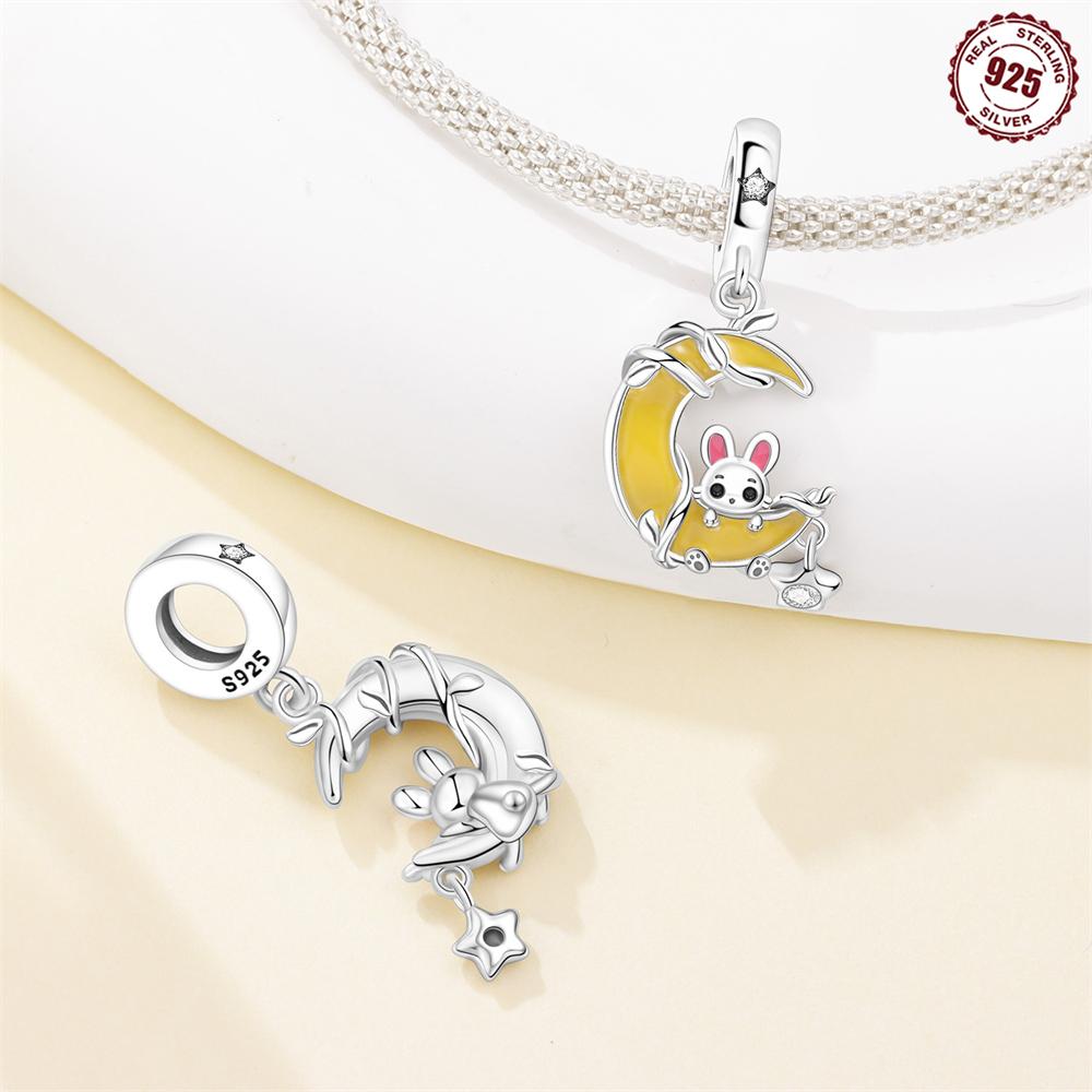 Copper Balloon Lion Elephant Panda Kitten Coffee Cup Charms Beads Pendant For Original Bracelet Woman Girl Jewelry