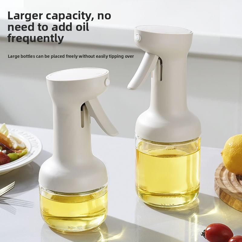 Giraffen-Ölflasche, Zerstäubende Öl-Sprühflasche mit Griffstärke, Barbecue Fettreduzierende Öl-Sprühflasche, Haushalts-Sprühflasche aus Glas