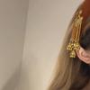 Elegant Tassel Bell Hair Clip Vintage Chinese Style Side Clip Ethnic Style Hair Hoop  Party