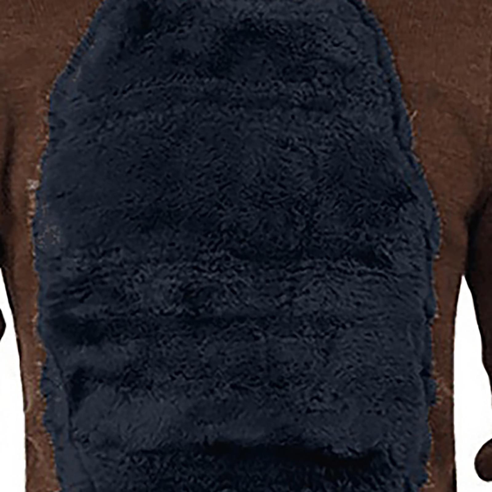 

Мужское Зимнее Рождественское Худи с Капюшоном и Перьями, Рождественская 3D Блузка Топ XXL тёмно-синий