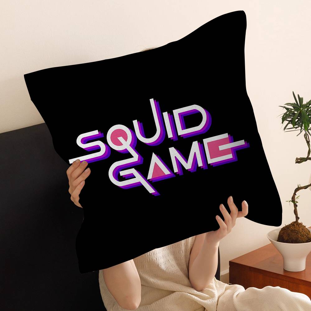 TV S-Squids Game Cushion Cover Pillowcase Upholstery Sofa Throw Pillow Home Decor Pillowcas