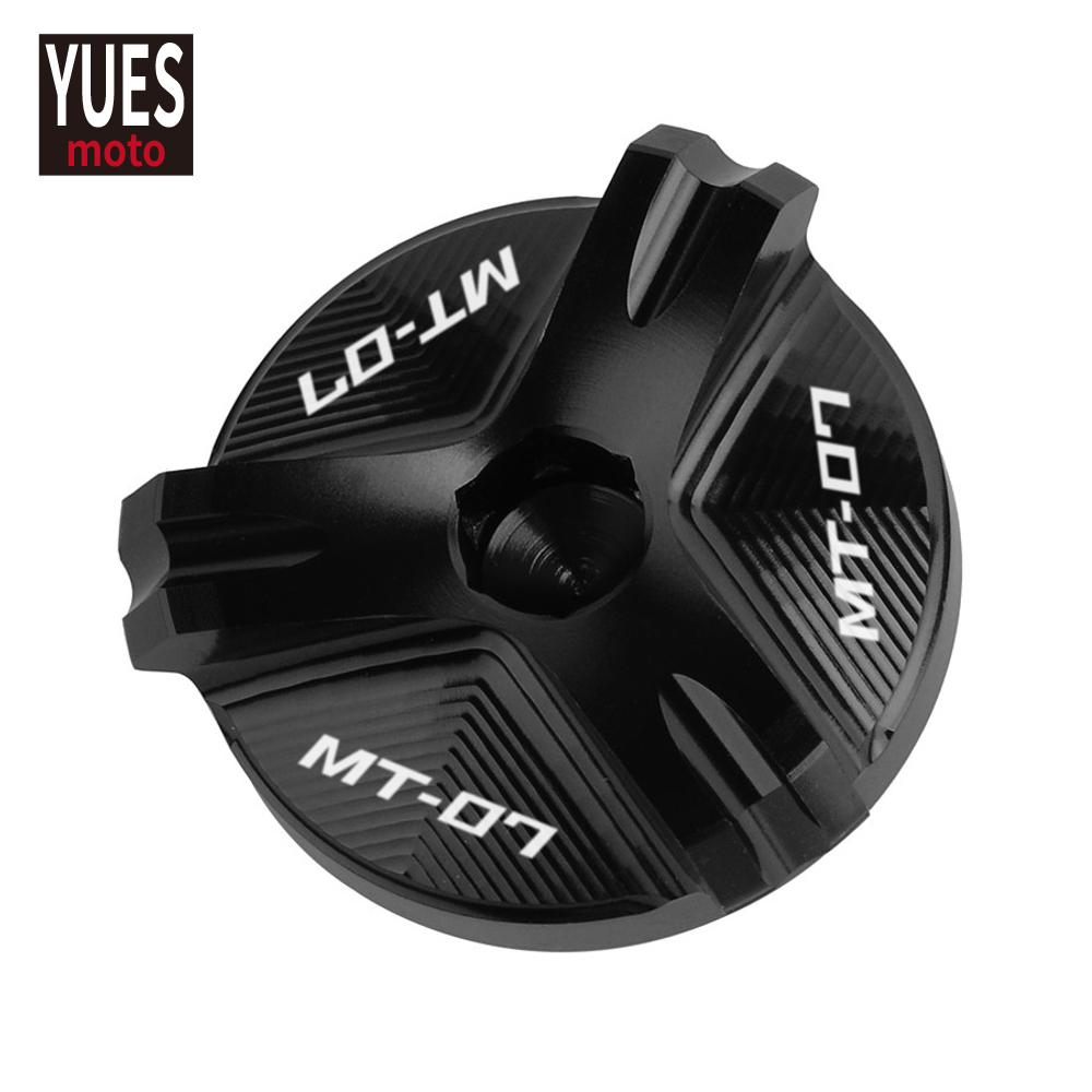 Motorcycle CNC Engine Oil Filler Cup Plug Cover Cap Screw For YAMAHA MT07 MT 07 2014 2015 2016 2017 2018