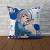 Gawr Gura Pillow Case For Car Sofa Decorative Home Doublesided Print Plush Square Throw Pillow Cushion Cover