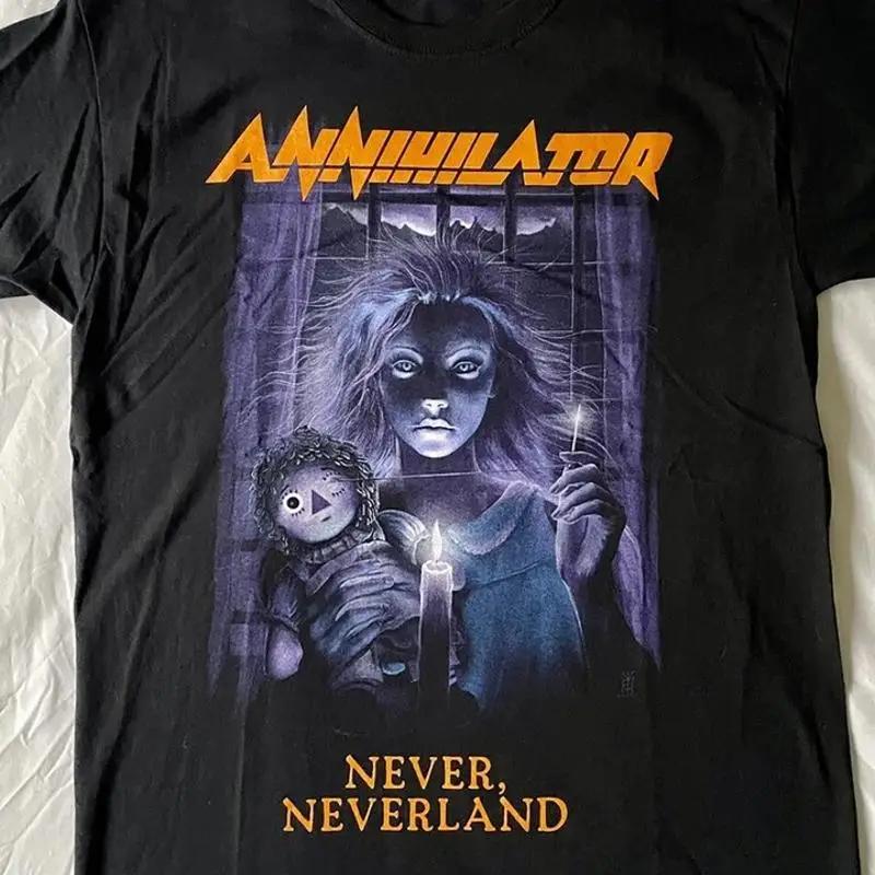 Annihilator Band Tour Doll In Blue Dress Never Neverland TShirt