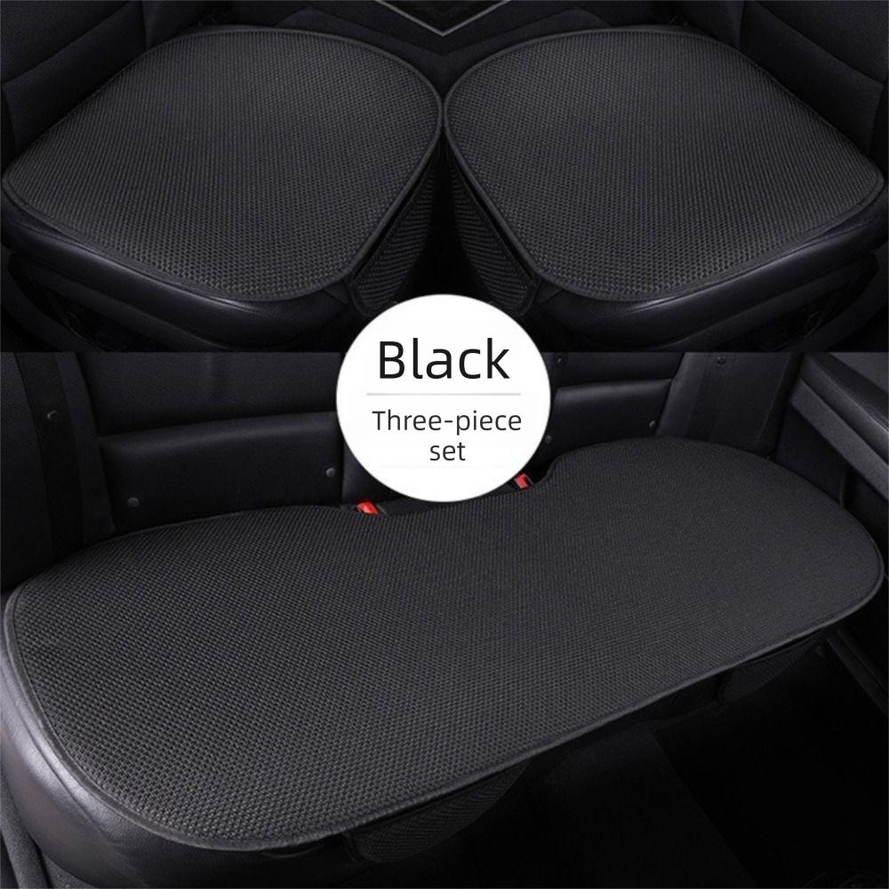 

With Storage Bag Ice Silk Car Seat Cushion Ice Silk Material Ventilated Seat Cushion Summer Use чорний
