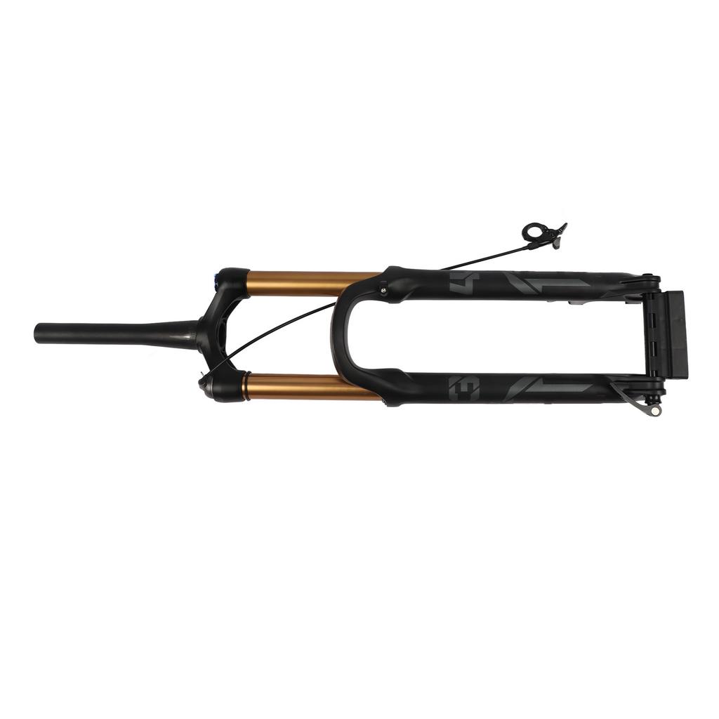 Mountain Bike Front Fork Damping Bike Suspension Fork 27.5in 175mm Stroke Gold Tapered Steerer Remote Lockout