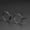 2025 Pure Titanium Glasses Frame Oval Shape Retro Eyeglasses Frames Classic Simple Design Eye Decoration
