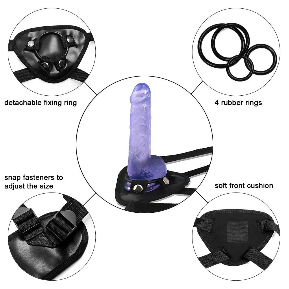 Strap On Realistic Dildo RUNYU Strapon Panties Adult Game Sex Toys for Lesbian Women Couples Gay Masturbation