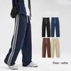 Spring Men's New Striped Wide Leg Casual Trousers