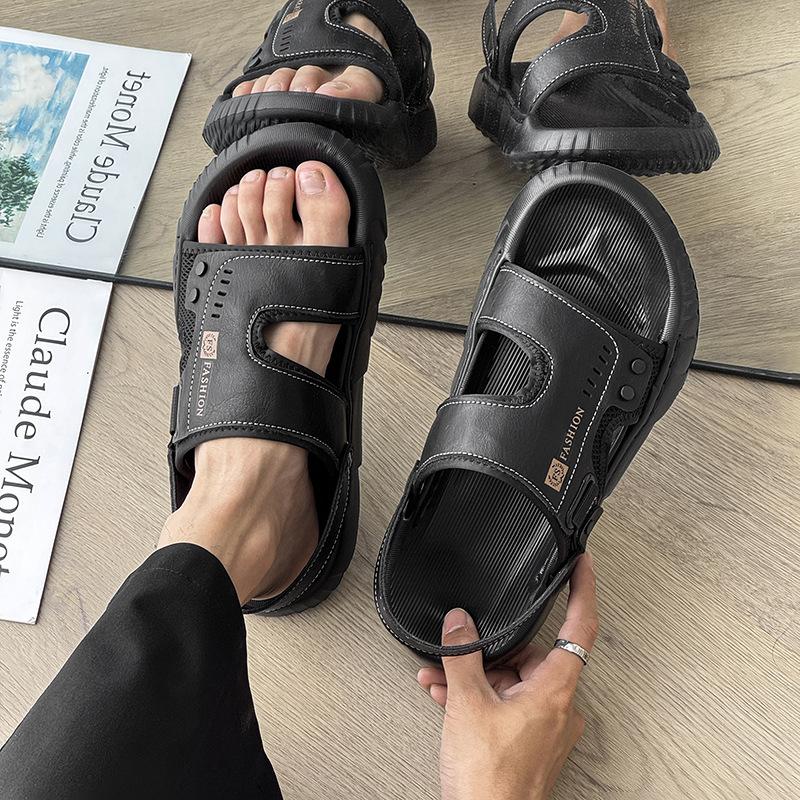 Trendige Hausschuhe Herren rutschfest Outdoor-Bekleidung Indoor Zuhause weichsohlige Sport Outdoor Ein-Wort Strandschuhe 371269-J