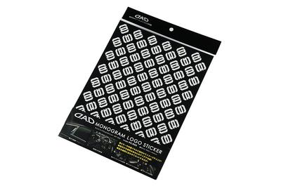 Garson DAD Monogram Logo Sticker Silver ST100-01 D.A.D