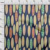 oneOone Cotton Flex Blue Fabric Kids Floral Sewing Craft Projects Fabric Prints By Yard 40 Inch