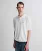 Liimaen Boucle Knit Polo Shirt White