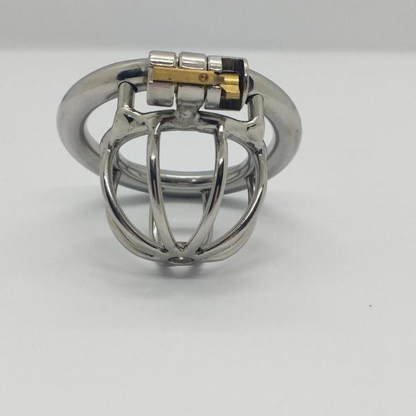 Stainless Steel Jewelry with Ring Cage Short Lock for Man Male