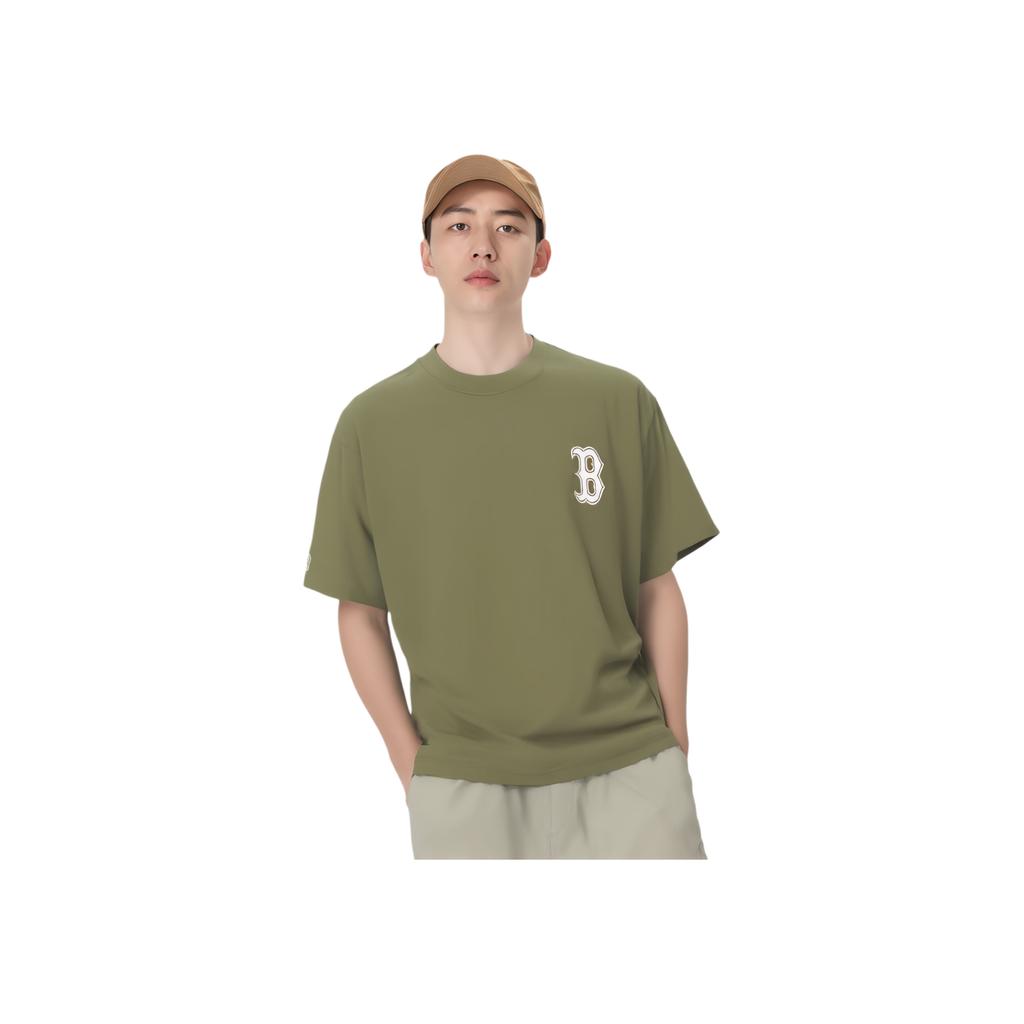 New MLB T Shirts Unisex Army Green 3ATSM0744-43KAP