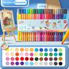 Washable Markers Set For Kids, 12/24/36/48 Art Colors Drawing Pen For Toddlers Gift,Safe And Non-Toxic Bright And Vivid Colors