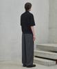 GLW Open Collar Waffle Half Knit Black