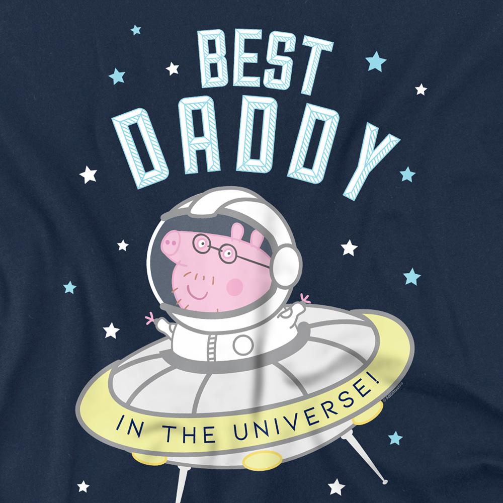 Peppa Pig Unisex Erwachsenen Best Daddy Pig In The Universe T-Shirt