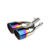 Universal 63mm Car Muffler Exhaust Tip Tail Pipe Stainless Steel Car Rear Tail Throat Car Accessories