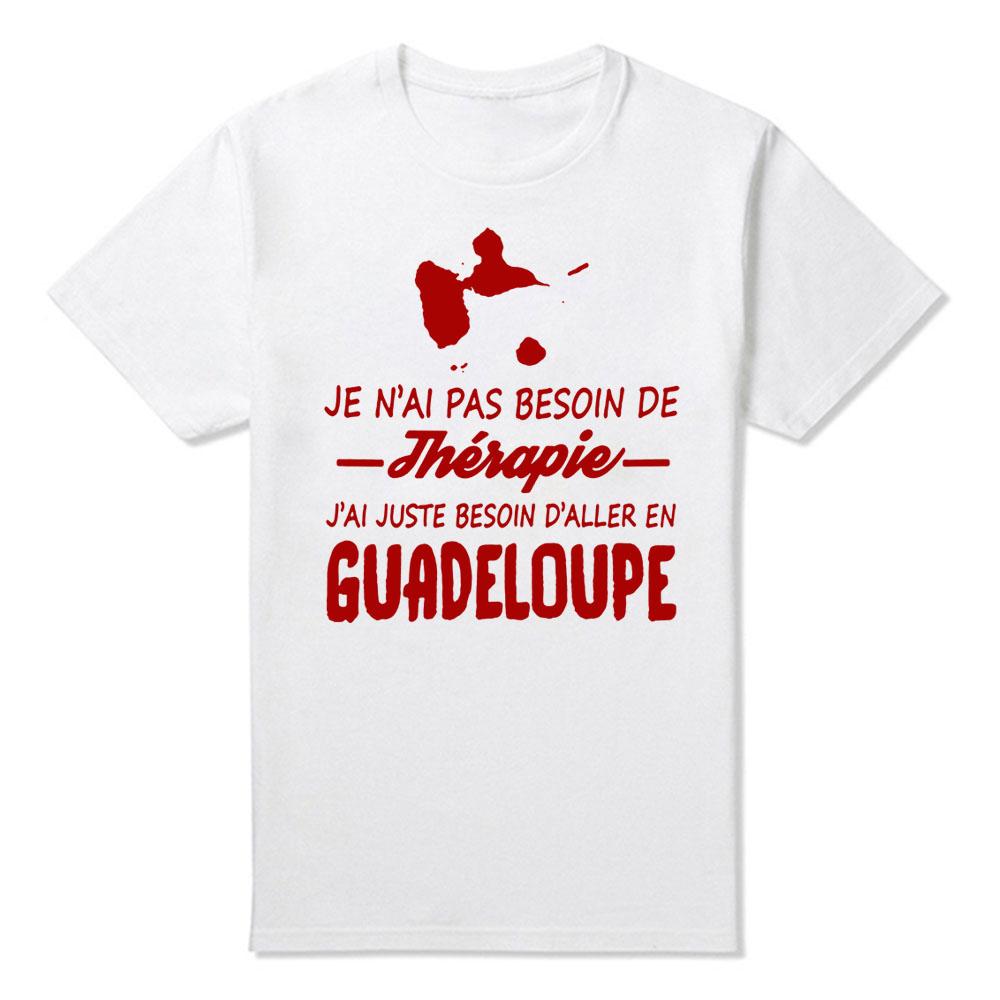 Nový letní styl Guadeloupe bavlna krátký rukáv vtipné tričko grafické Harajuku hip hopové tričko streetwear