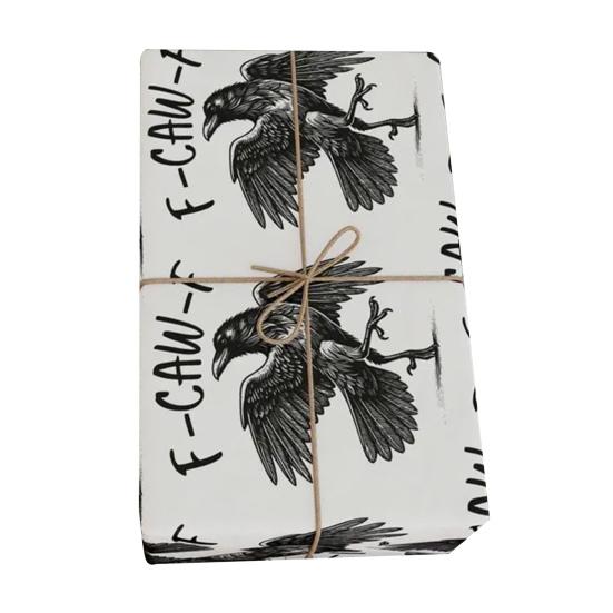 

F-Caw-F Куриная оберточная бумага Саркастичная оберточная бумага с фермерскими животными для Рождества, дней рождения, вечеринок, DIY-крафт, подарочная упаковка D