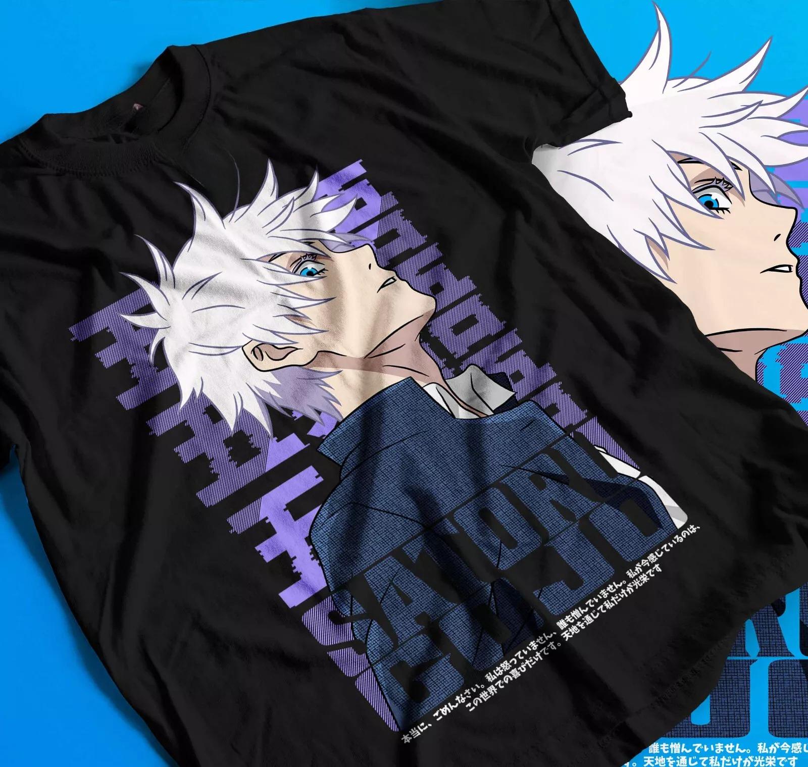 

Футболка Годжо Сатору Магическая битва Махито Аниме Ужасы Веселый Подарок Лето Новинка Мужская и Женская Уличная Одежда 4XL