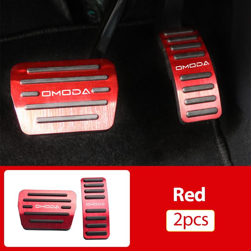 

Для Chery Omoda 5 C5 FX 2022 2023 2024 Алюминиевый сплав автомобиля акселератор газа педаль тормоза накладки накладки нескользящие аксессуары