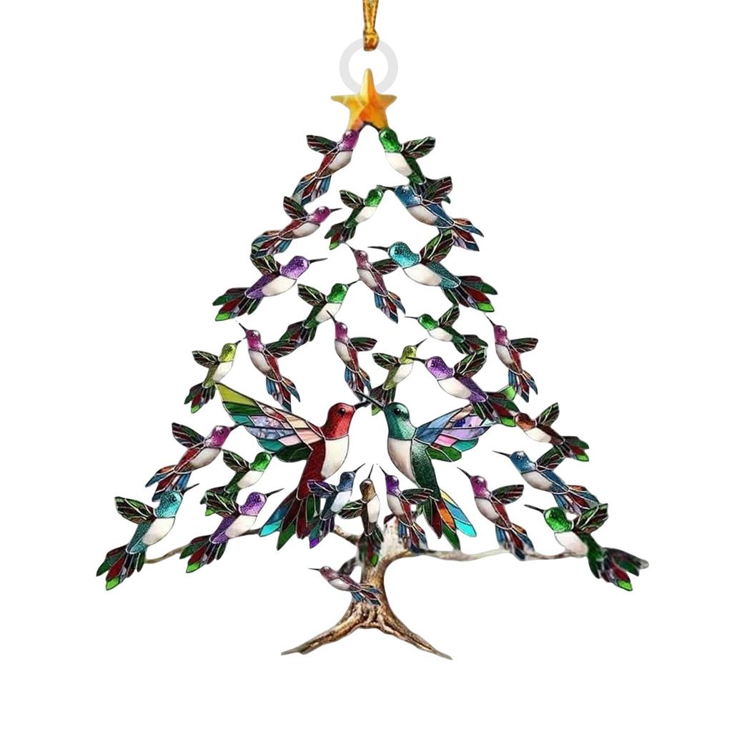 Christmas Ornaments, Christmas Tree Hummingbirds, Exquisite Ornaments, Acrylic Simulation Hummingbird Ornaments