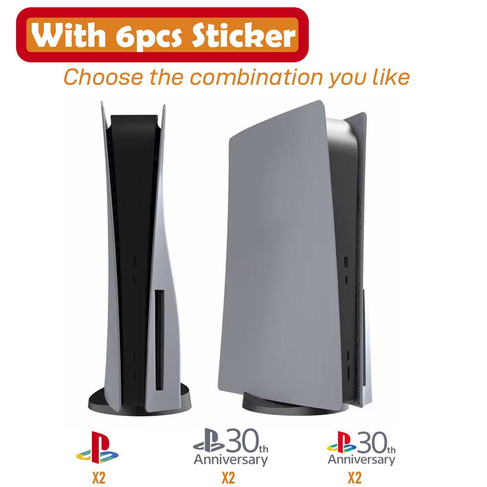 

Ограниченная серия 30-я годовщина PS5 Fat Faceplate Виниловая наклейка с логотипом PlayStation 5 Slim Console Cover Faceplate Shell Replacement For PS5