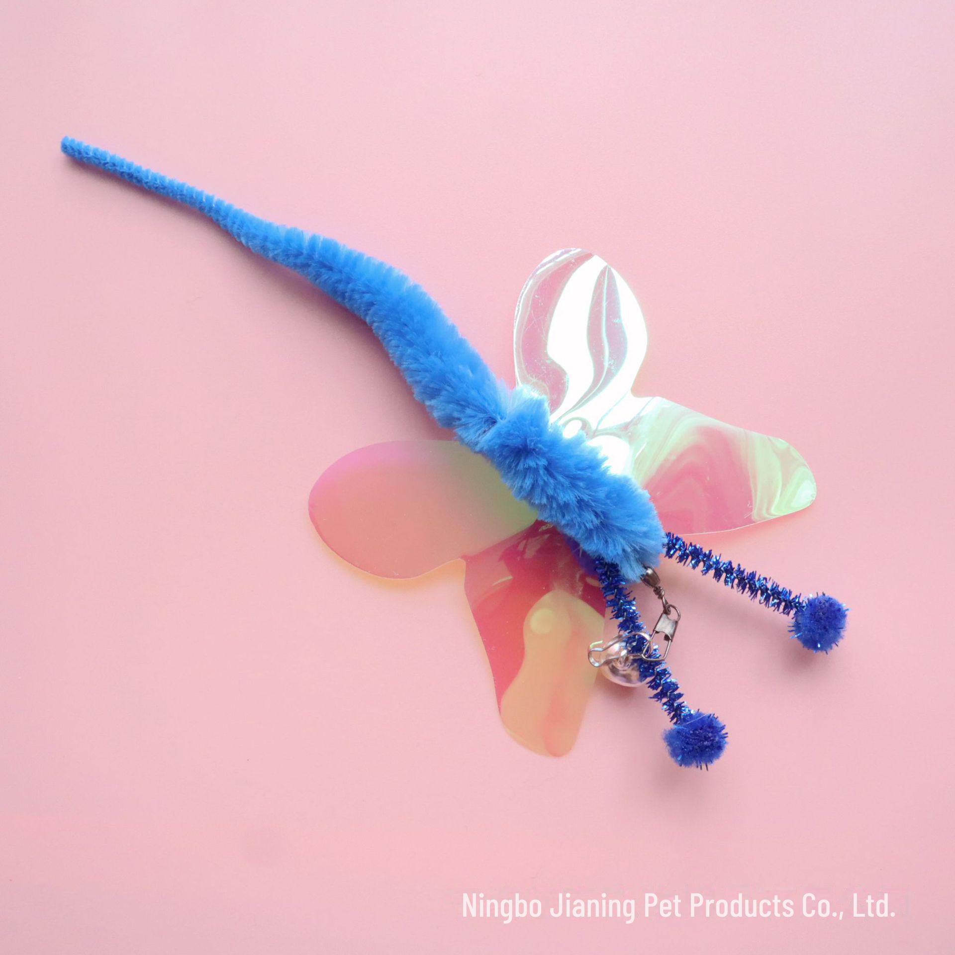 

«Интерактивный набор игрушек для кошек со звуками бабочек и стрекоз, сменными головками и рисунками насекомых для развлечения»