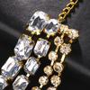 Tassels Shoulder Chain Necklace Multilayer Shine Rhinestone Necklace Back Body Chain  Evening Party