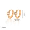 Gold Multi-Style Zircon Hoop Earrings for Women