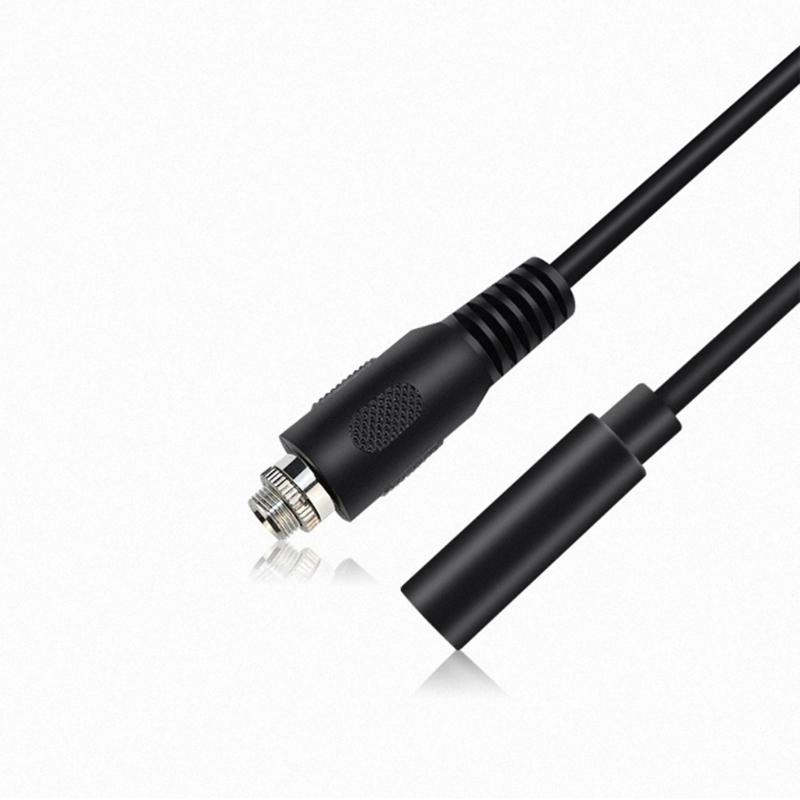3.5mm Locking Screw Female To Female Stereo Audios Adapters Cable Secure Connection PVC Housing 20cm