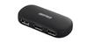 iBUFFALO USB 2.0 Hub, 4-Port, with AC Adapter, Power-Connected, Black, Compatible with PlayStation 4, PS4, PS3, and Torne, Model BSH4AE06BK