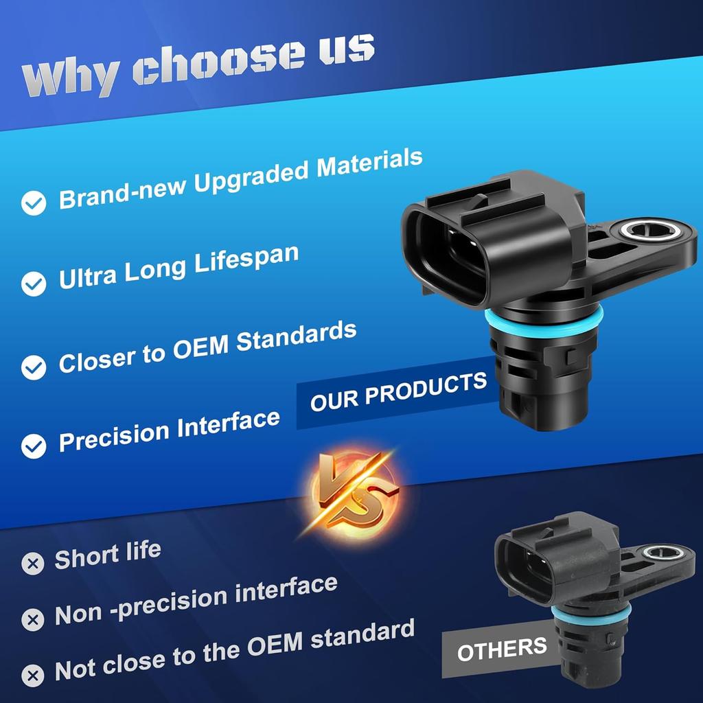 3935025010 Cam Camshaft Position Sensor Fits For Hyundai Sonata 2006-2014, Tucson 2010-2015, Santa Fe 2010-2014, Kia Forte 2010-2013, Optima