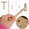 Gold Color Mini Craft Hammer Detachable Multi-function Hammer Mini Tool Hand Tool  DIY Projects