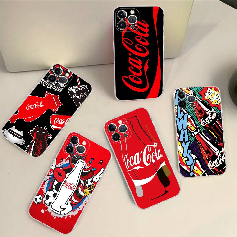 C-Coca C-cola Vintage Logo For IPhone 17 16 16e 15 14 13 12 11 Pro Max Mini Plus Phone Case