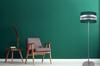 Floor Lamp Chrome Colors Bottle Green Lampshade