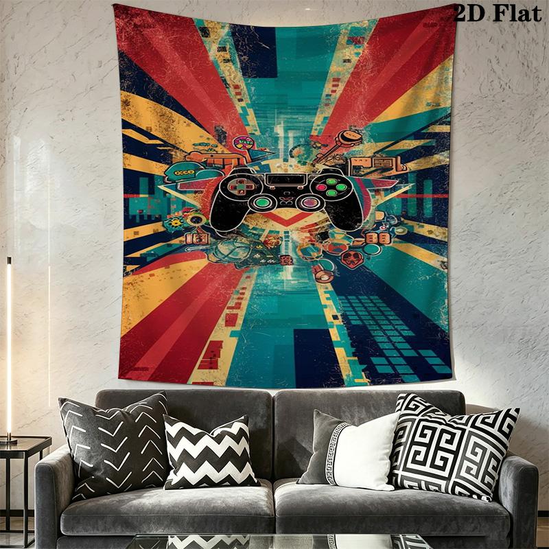 Game Time Wall Tapestry Tapestry Wallmounted Fashion Print Home Decor Background Wall Hanging Cloth Background Cloth