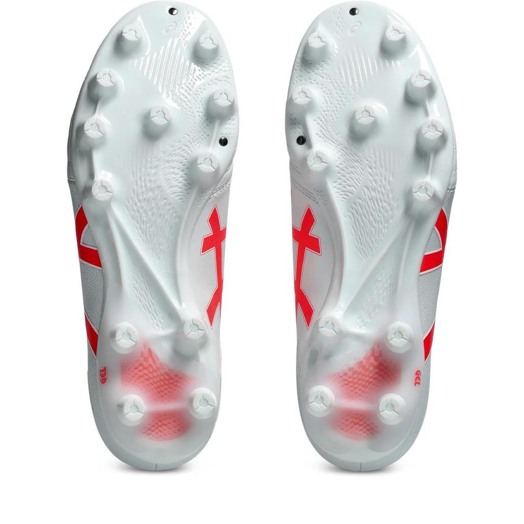 ASICS DS LIGHT ADVANCE 1103A098 Soccer Unisex Size 104 3E Shoes, Adult, (White/Flash Red), 29.0 cm,
