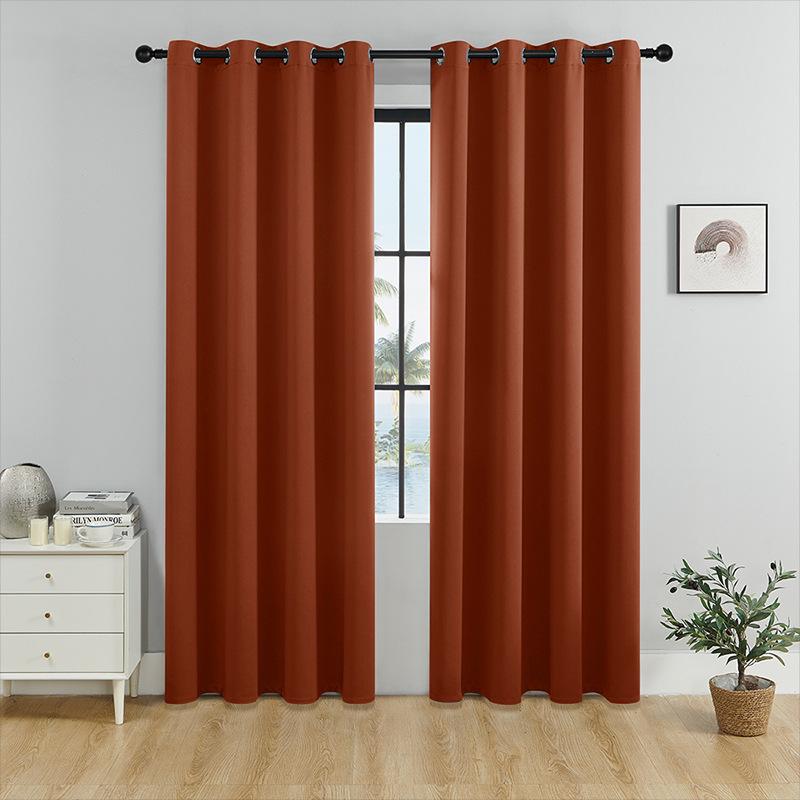 100% Verdunkelungsvorhänge Sonnenschutzvorhänge Hochdichte Wärmeisolierte Vorhänge für Schlafzimmer Wohnzimmer 132* 137cm -0.47kg
