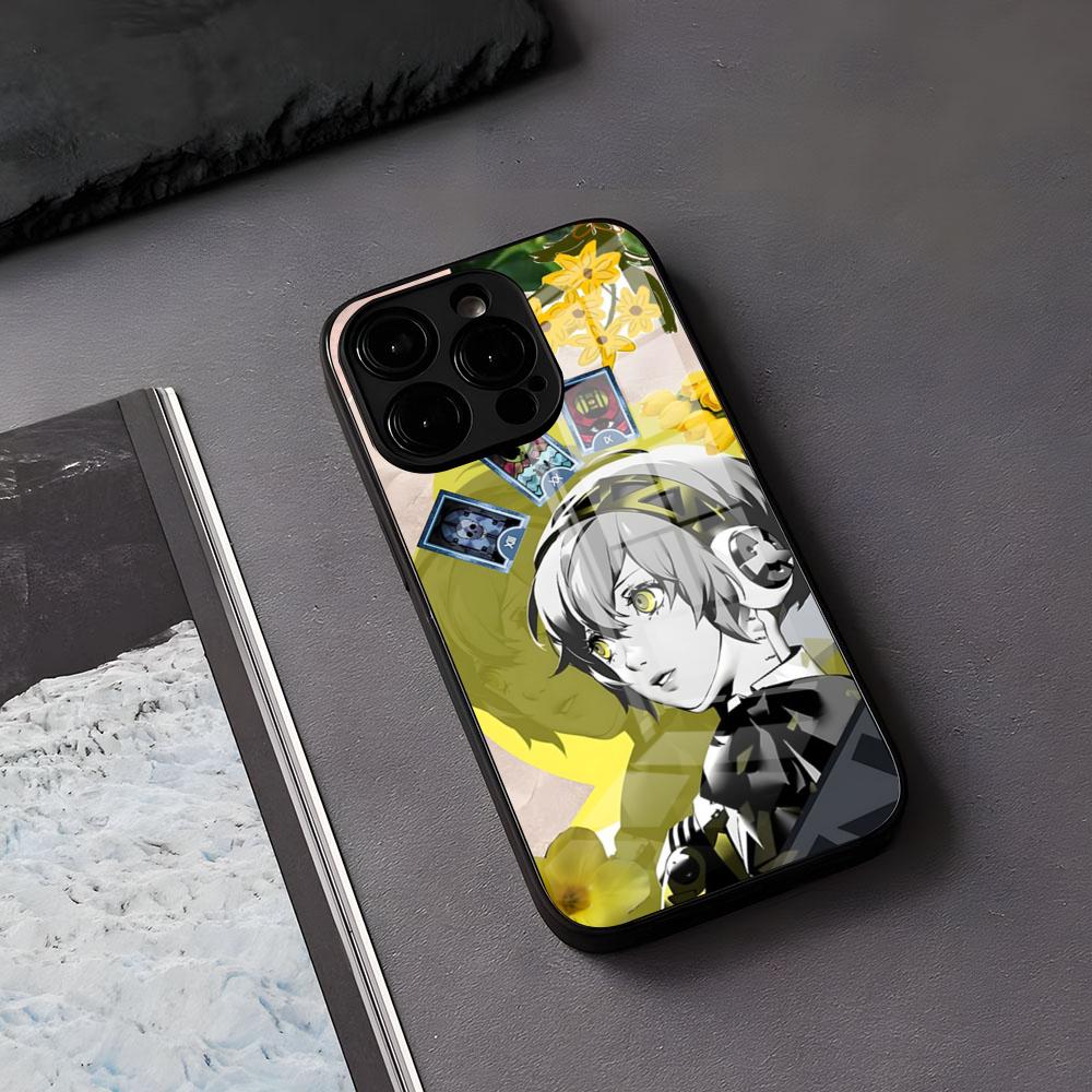 

Aegis Animated Game Persona 3 Phone Case For IPhone 17 Air 16 E Pro Max 15 14 13 Mini 12 Pro 11 Max Plus Black Glass Cover iPhone 13 Mini
