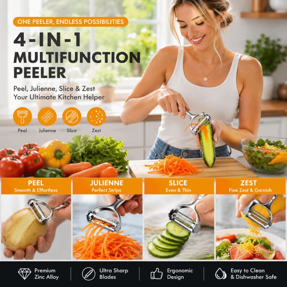 Alloy Vegetable Peeler Sharp Fruit Potato Peeler Multifunctional Kitchen Peeler Bar Kitchen